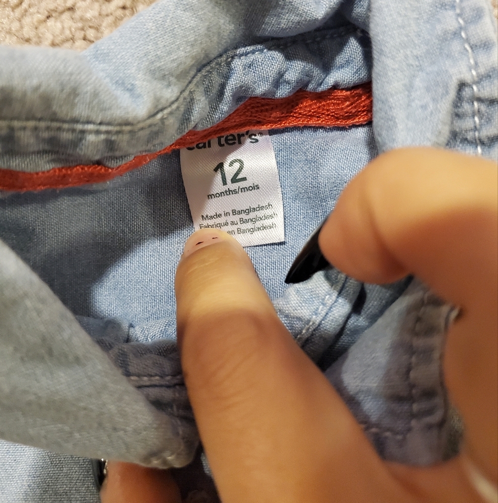 Light Denim Short Sleeve Shirt - Picture 2 of 2